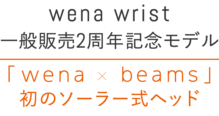 wena wrist 一般販売2周年記念モデル Chronograph Solar -beams edition-